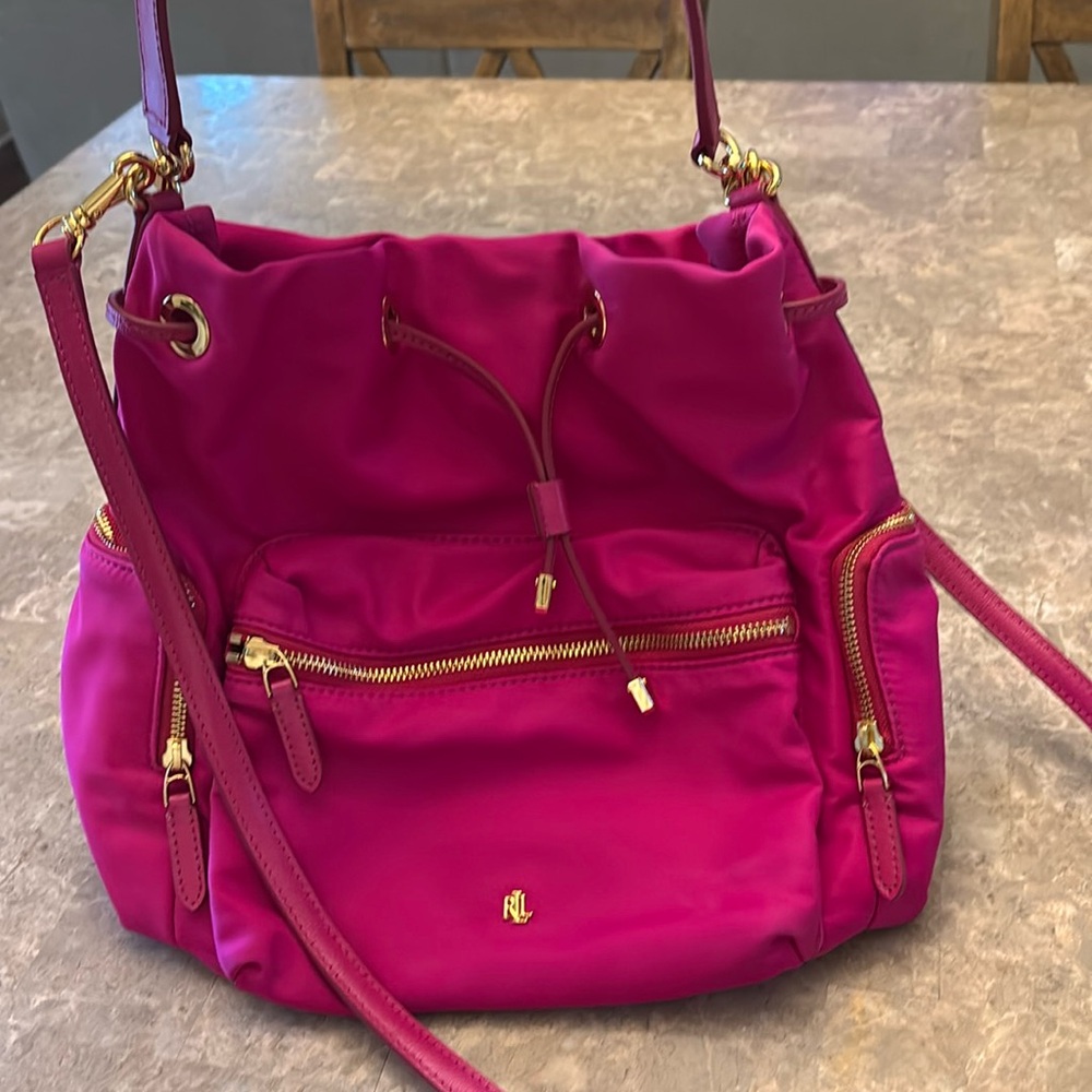 Pink Ralph Lauren hand/shoulder bag